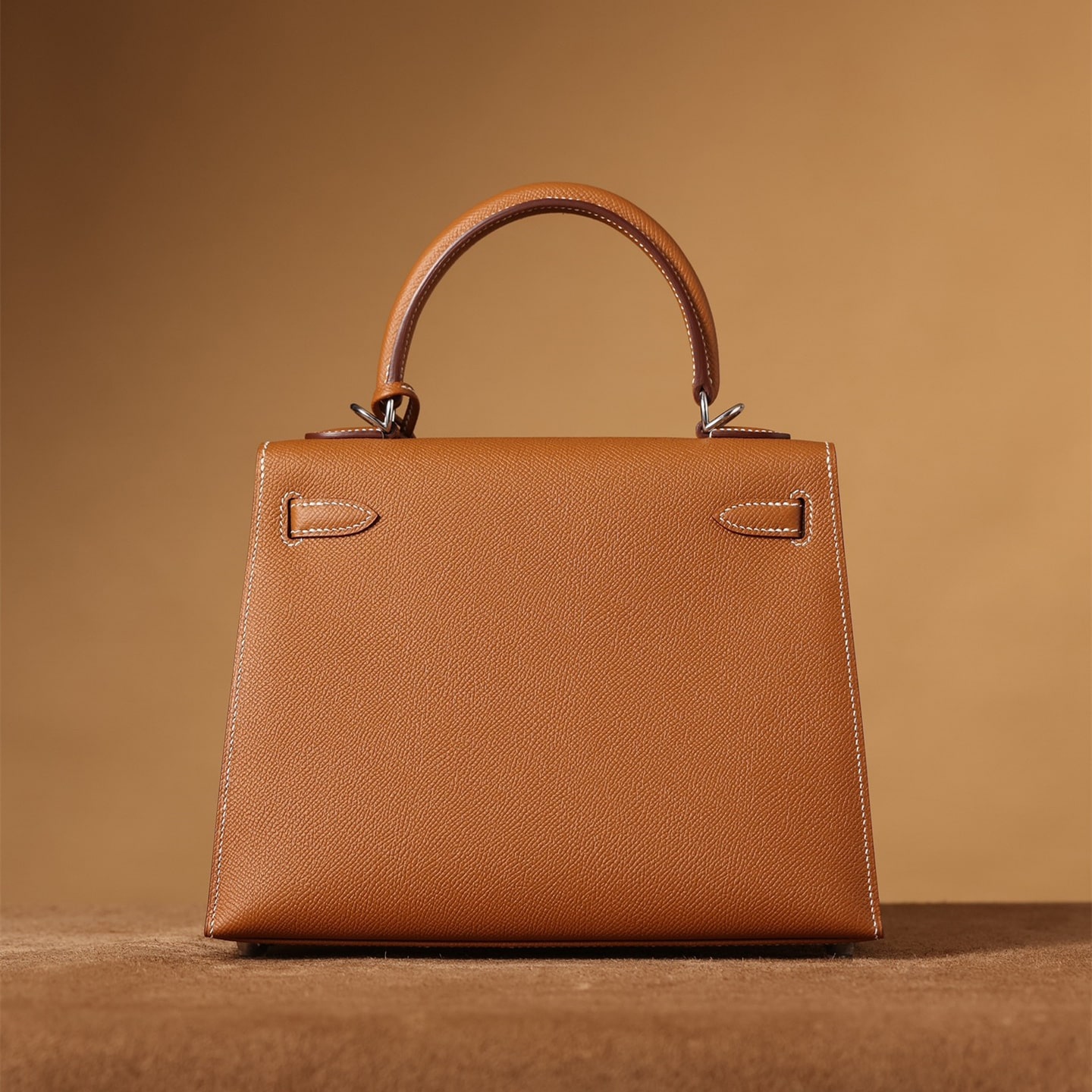 高仿Hermes*Kelly25棕色銀扣免檢版