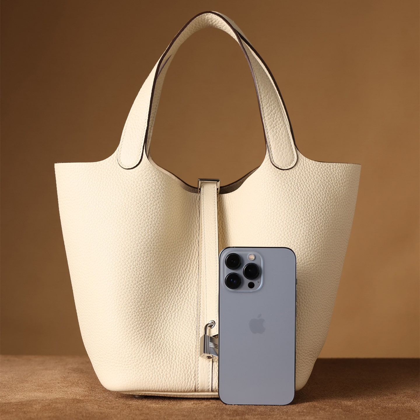 高仿Hermes*PicotinLock22奶昔白銀扣免檢版