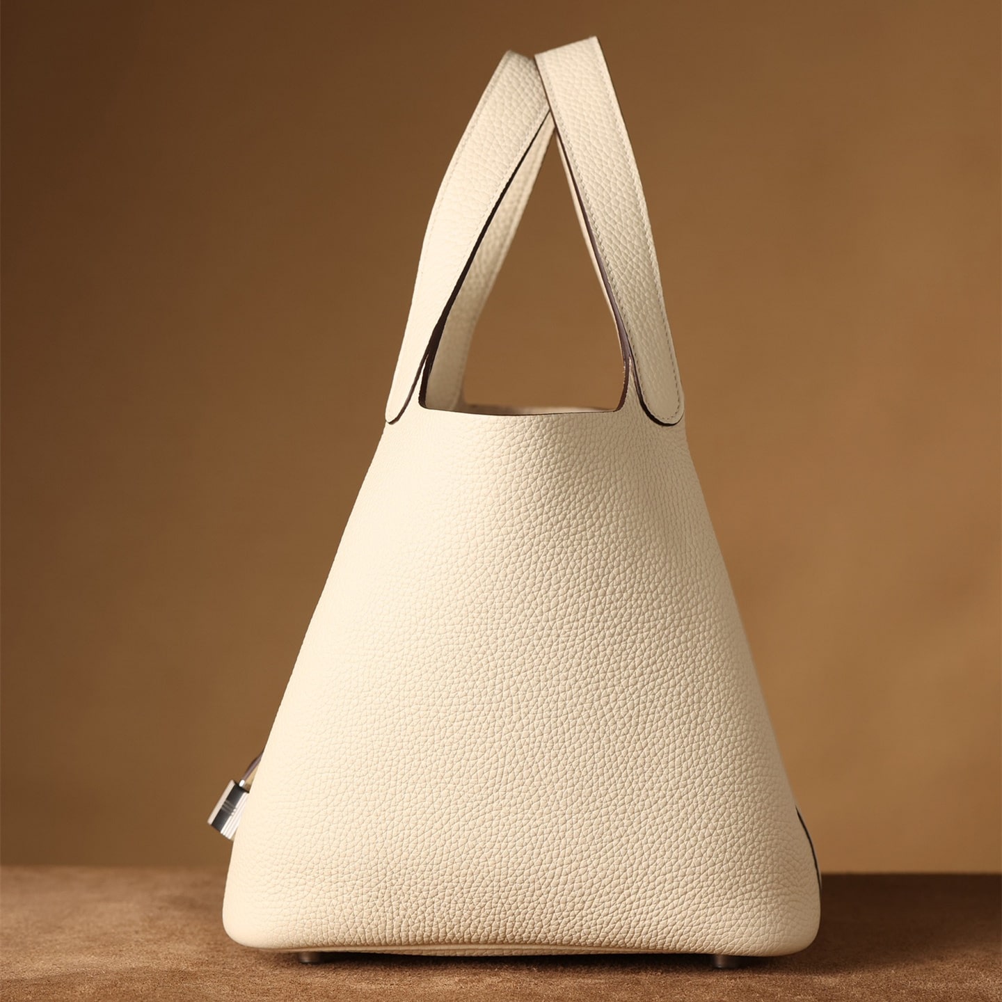 高仿Hermes*PicotinLock22奶昔白銀扣免檢版