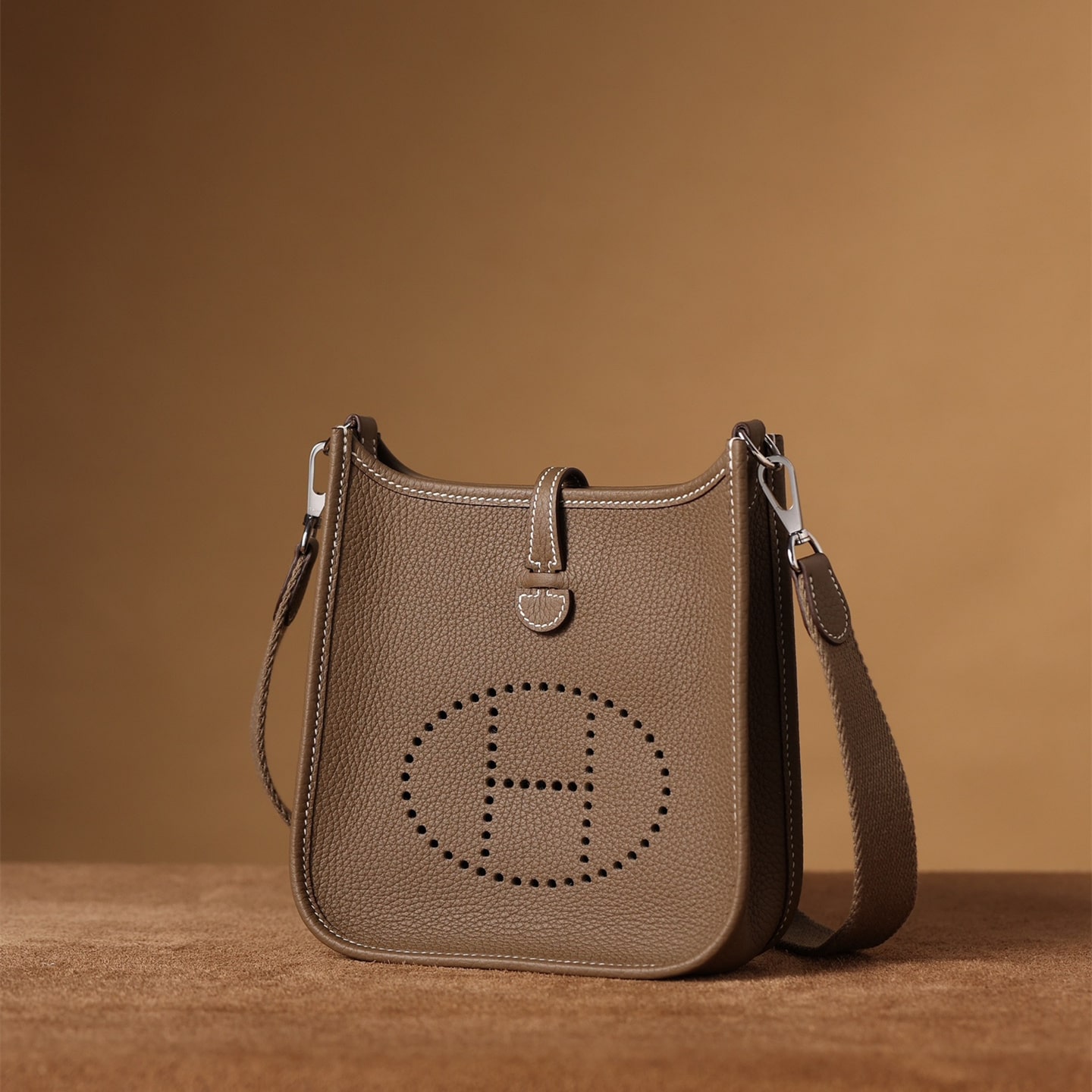 高仿Hermes*Evelyne16大象灰銀扣免檢版