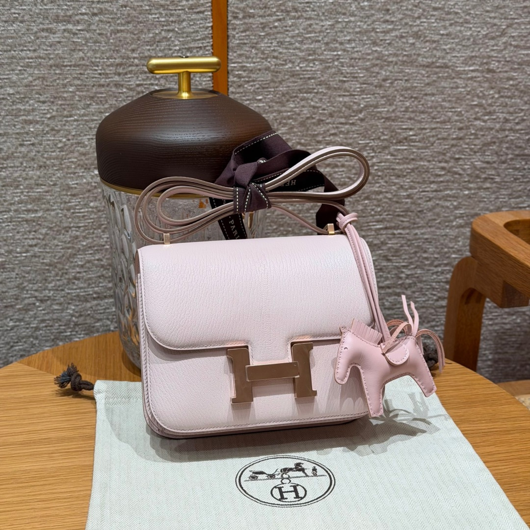 高仿Hermes*Constance19系列H080169CA09夢幻紫山羊皮金扣純手工