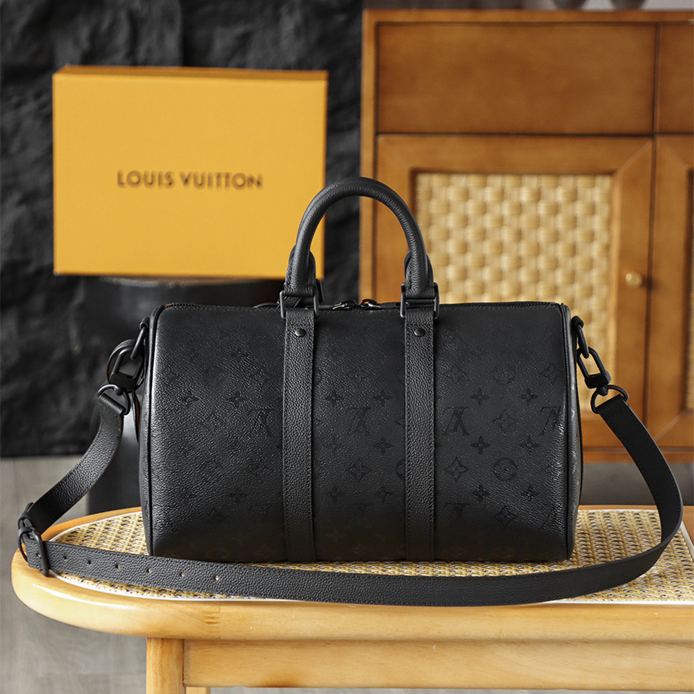 高仿LV*Keepall35系列M28370男士單肩包免檢版