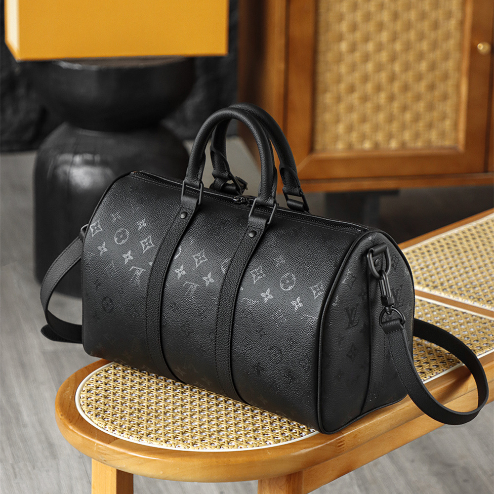高仿LV*Keepall35系列M28370男士單肩包免檢版