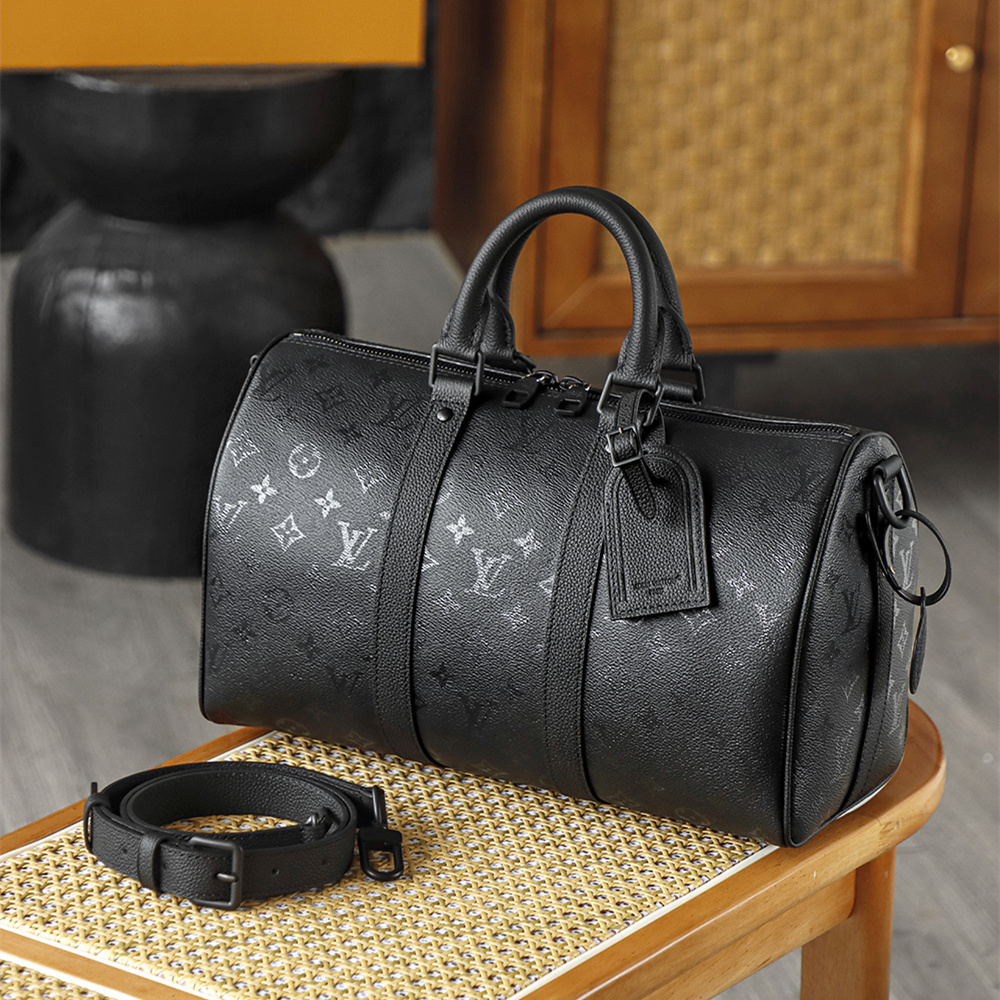 高仿LV*Keepall35系列M28370男士單肩包免檢版