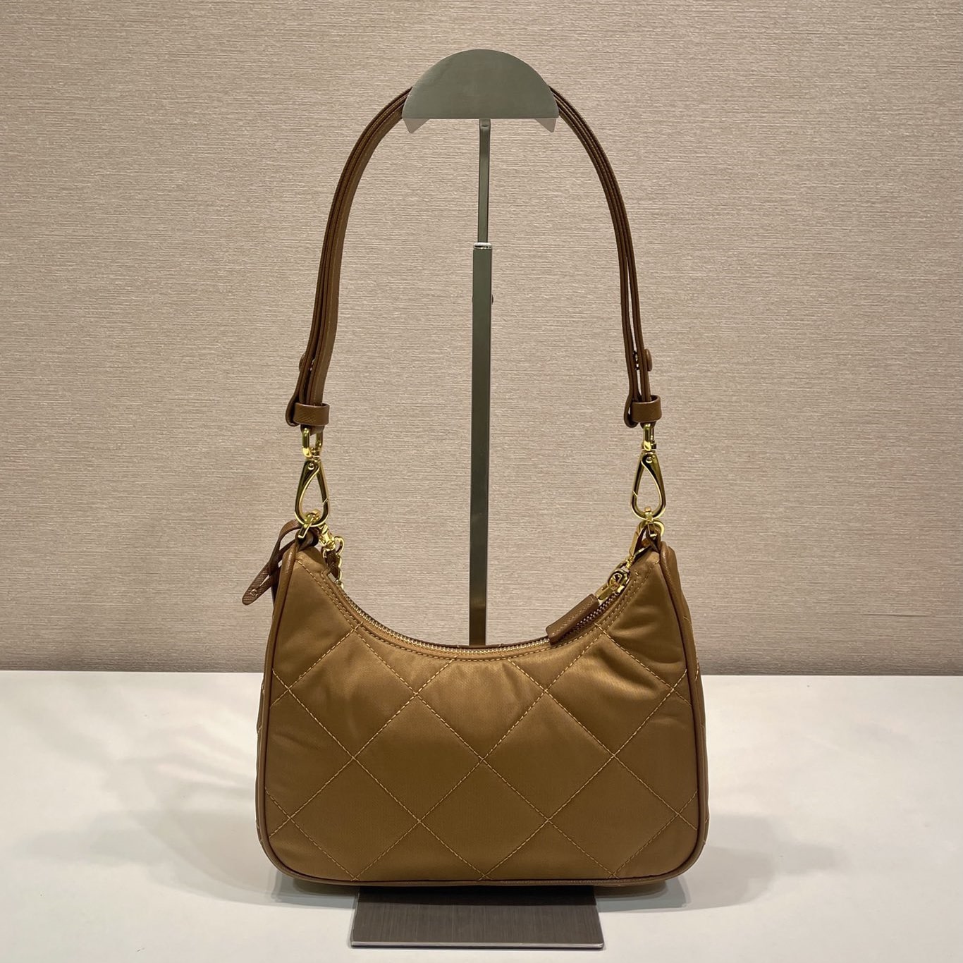 高仿Prada*RE-Nylon系列1BC204單肩包棕色免檢版