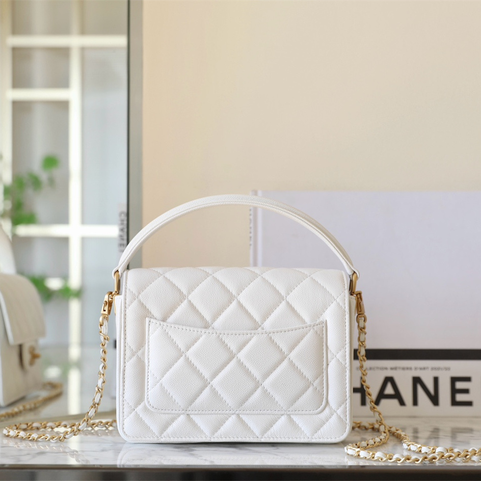 高仿Chanel*24K系列AS03002手柄口蓋包中號牛皮免檢版