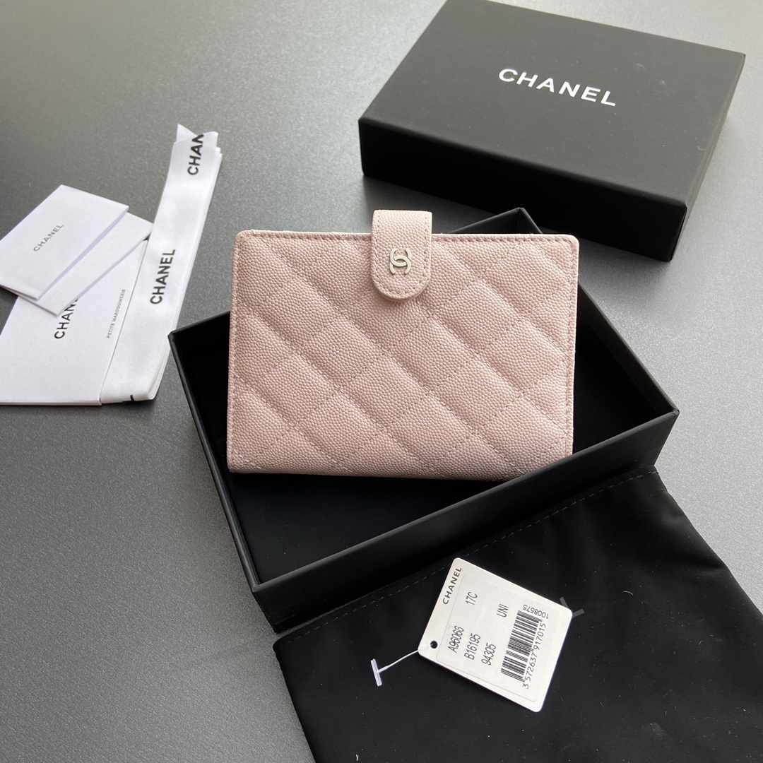 高仿Chanel*24K系列AP3824護照夾粉色免檢版
