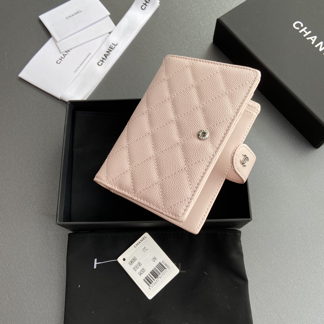 高仿Chanel*24K系列AP3824護照夾粉色免檢版
