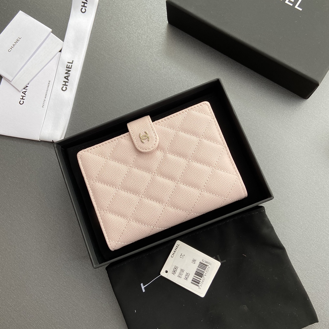 高仿Chanel*24K系列AP3824護照夾粉色免檢版